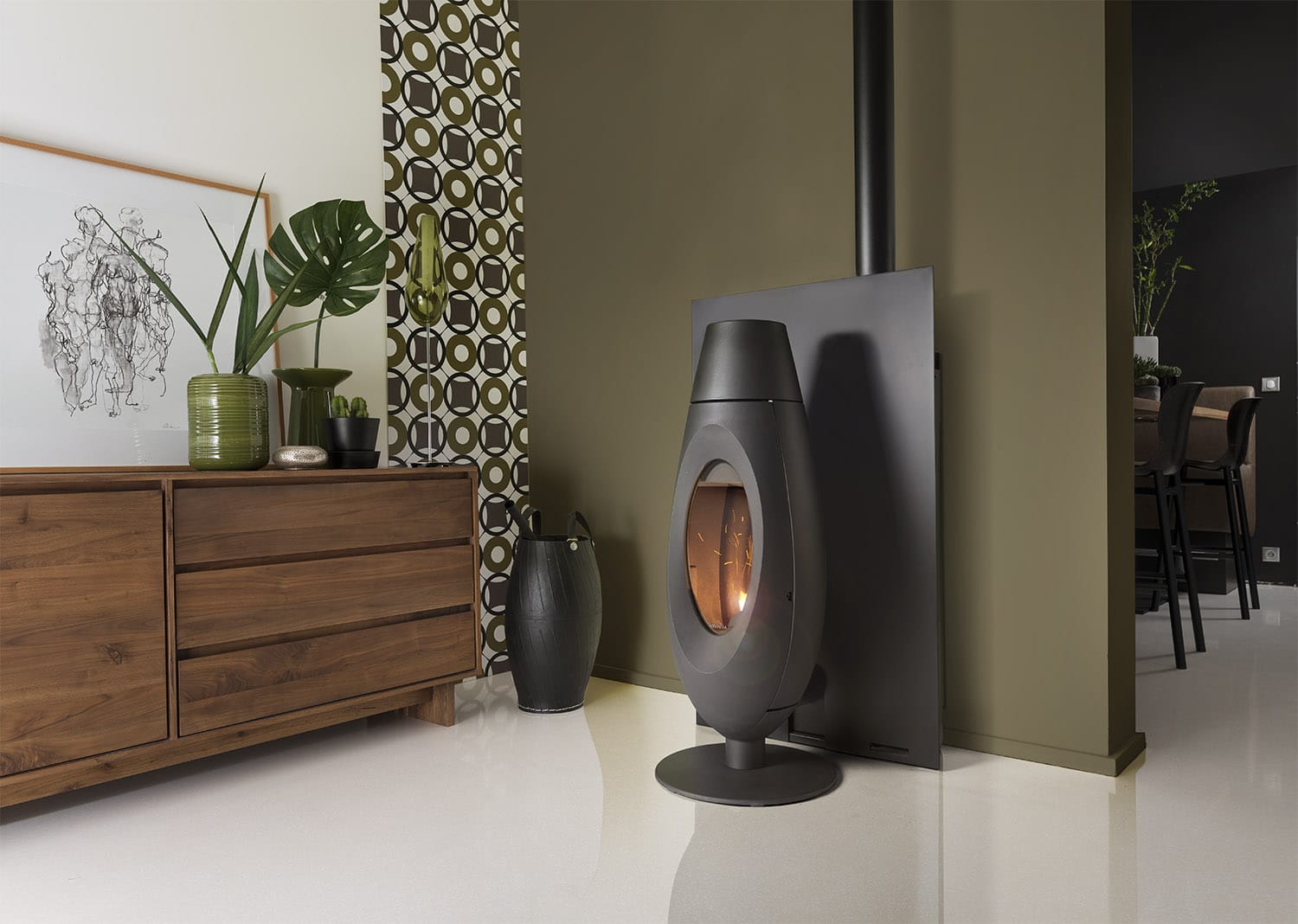 Ove Plug-IN Auto Right-hand Pellet stoves
