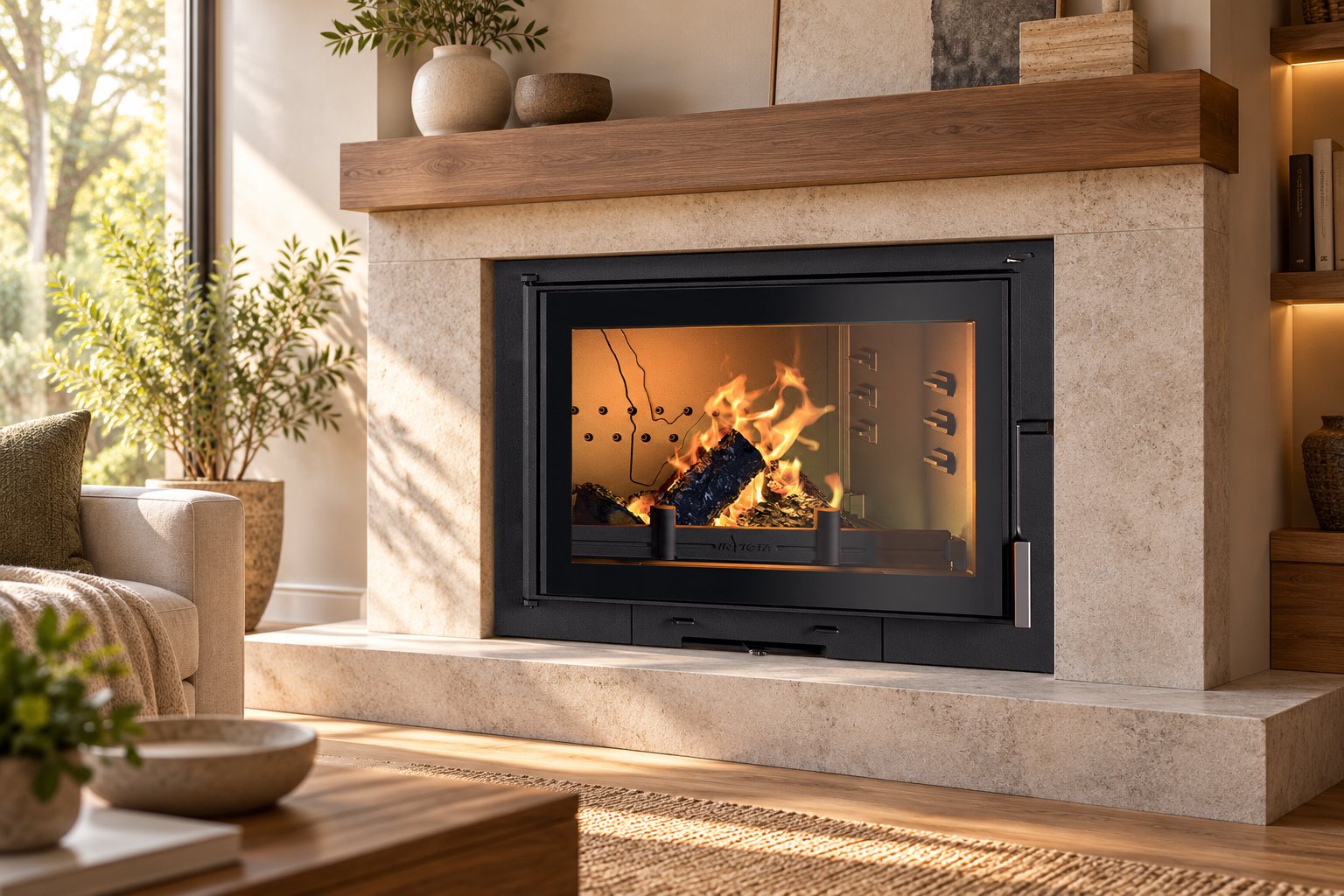 700 Philos GA Inset Stove with Flue-valve Fireplaces & inserts