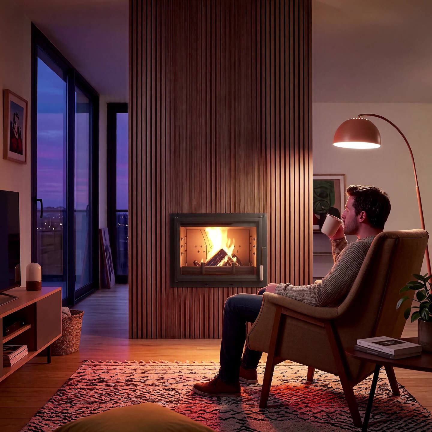 700 Philos Inset Stove with Flue-valve Fireplaces & inserts
